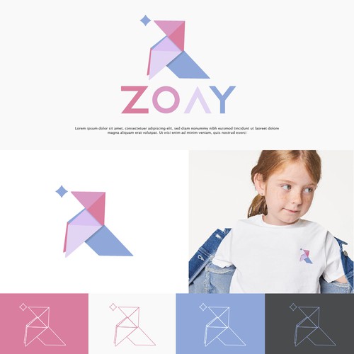 Logo concepts for Zoay Childern's cloathing