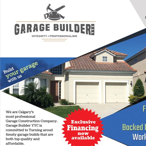Mailer for Garage construction company