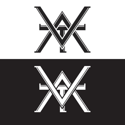 Art Deco inspired logo for fashion brand