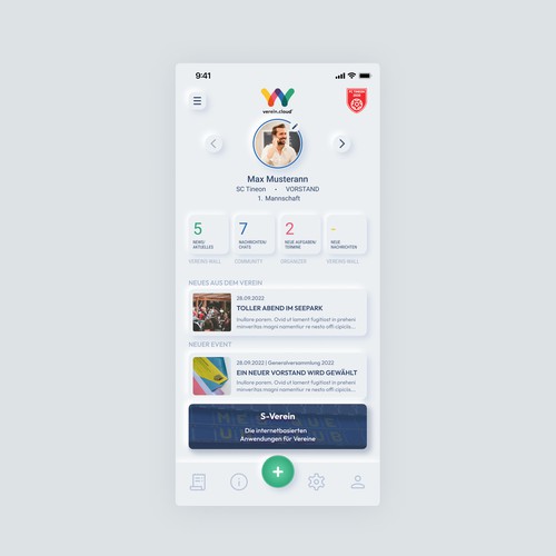 APP design for a community platform