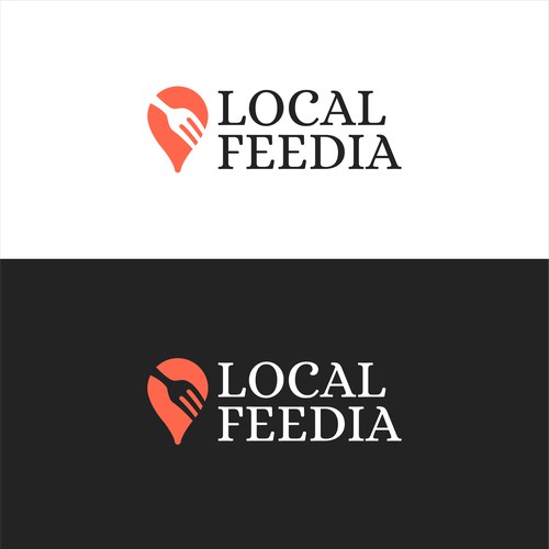 Luxurious logo concept for Local Feedia