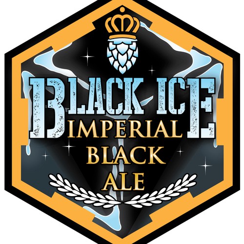 Make us a specific Beer logo - Black Ice Imperial Black Ale