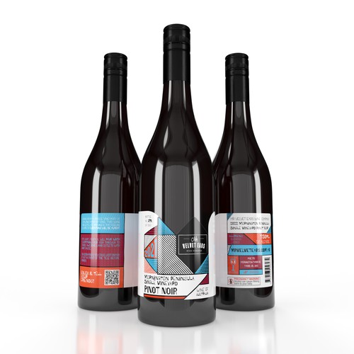 Fresh, clean & modern wine label