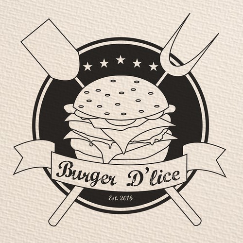 Logo concept for burger restaurant