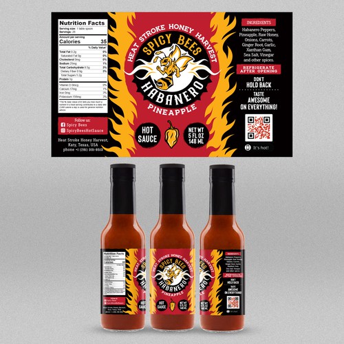 Hot Sauce Label Design