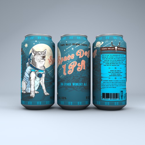 Space Dog Beer Can