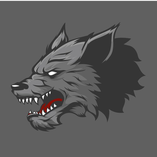 wolf head illustration