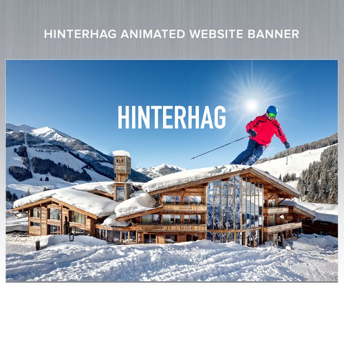 Drawn Animated Header for the Art Ski-In Hotel Hinterhag
