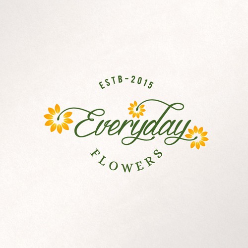 A creative logo for Everyday Flowers