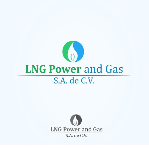 LNG Power and Gas logo design