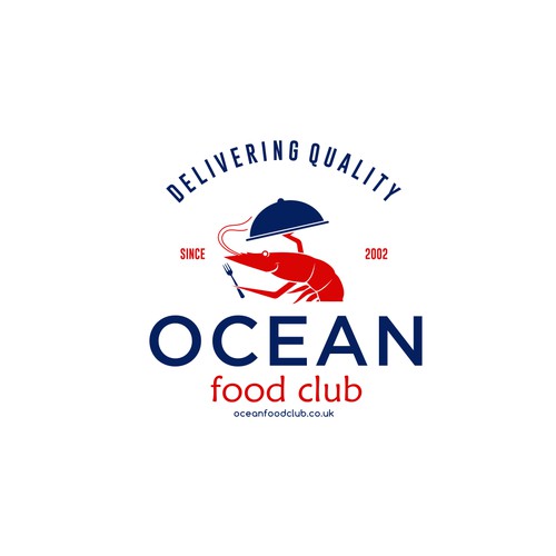 bold logo concept for ocean food club
