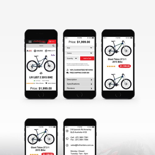 E-shop for bikes