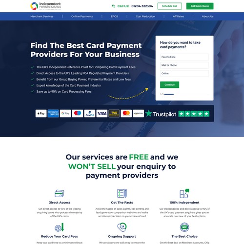 Website Design For A Payment Solutions Company