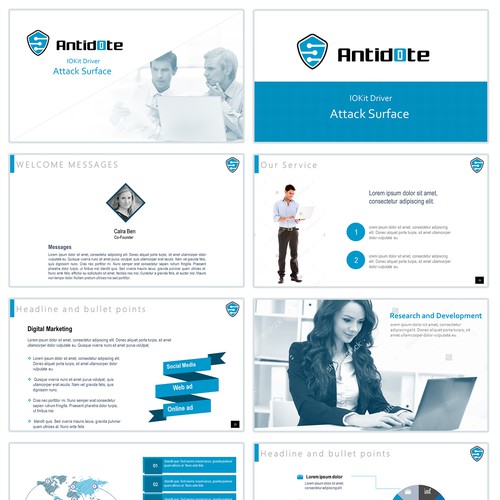 Powerpoint template for IT company 