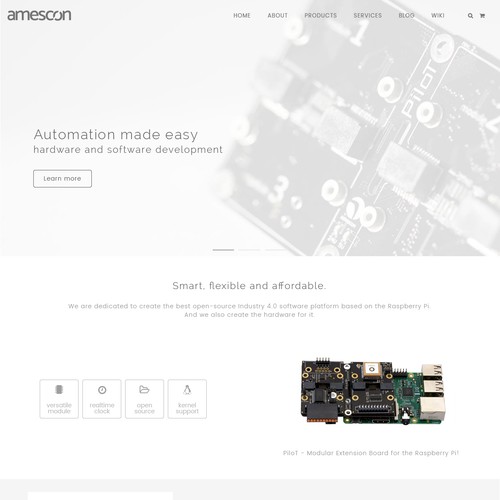 Landingpage for Amescon