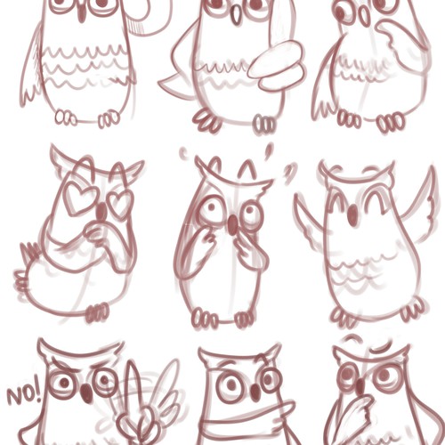 SimplyWilled.com Owl sketch