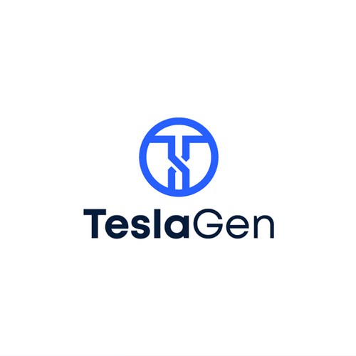 TeslaGen标志设计”title=