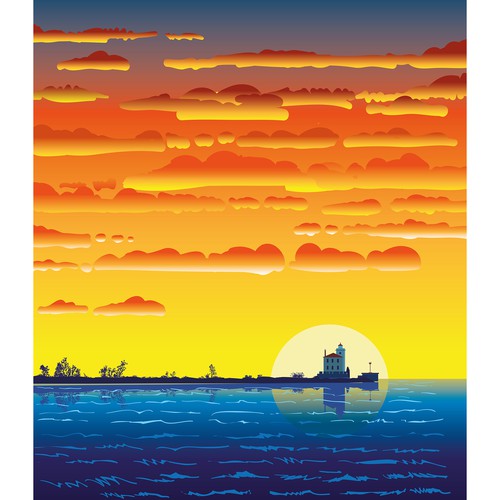Lighthouse Stained Glass Window Designs