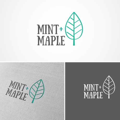 Logo for a boutique 'Mint+Maple'