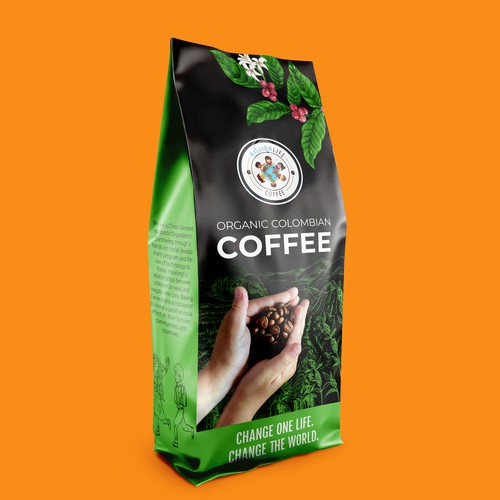 Coffee Packaging Design for Non-Profit