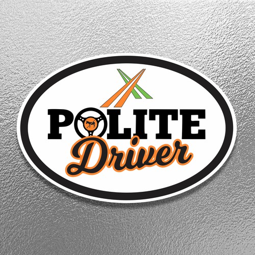 Stiker Polite Driver