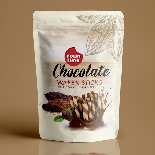 Chocolate wafer sticks design