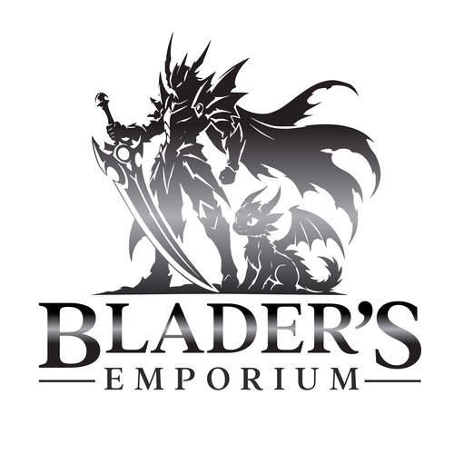 Gaming & Fantasy Store Logo Design | Blader's Emporium Branding
