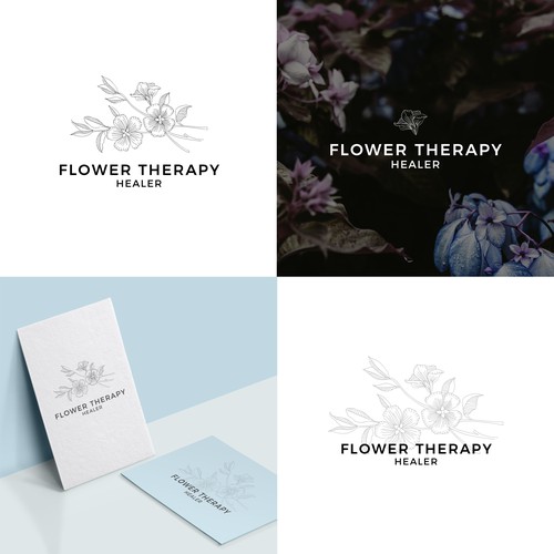Flower therapy logo