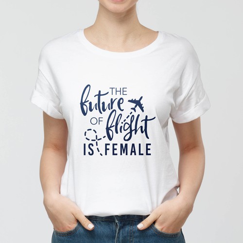 Tshirt for females in aviation