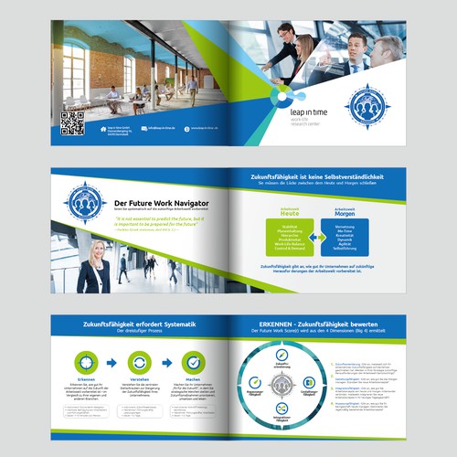 Futuristic Business Brochure for Future work Navigator