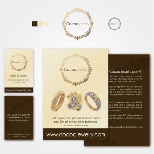 Logo & Stationery for Cocoa Jewelry