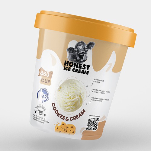 Natural Ice cream packaging 