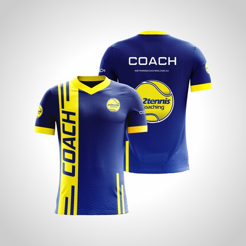 Tennis coach t-shirt design