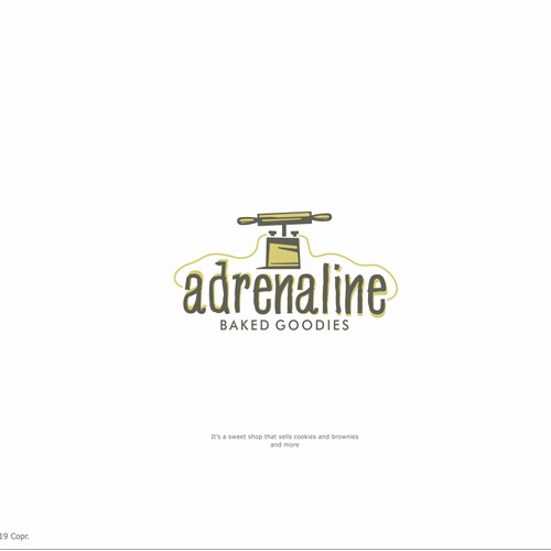 Humorous design for a sugar-loaded bakery