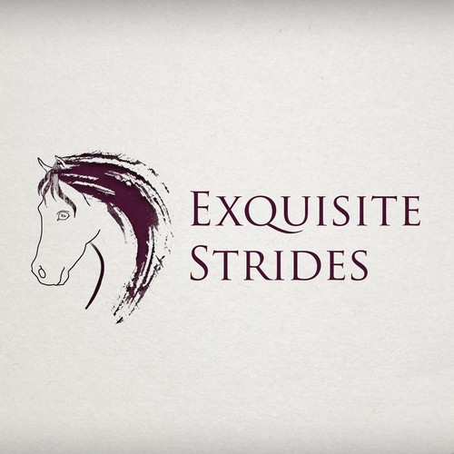 My logo entry for Exquisite Strides that didn't make it to the finals but I kinda like it.