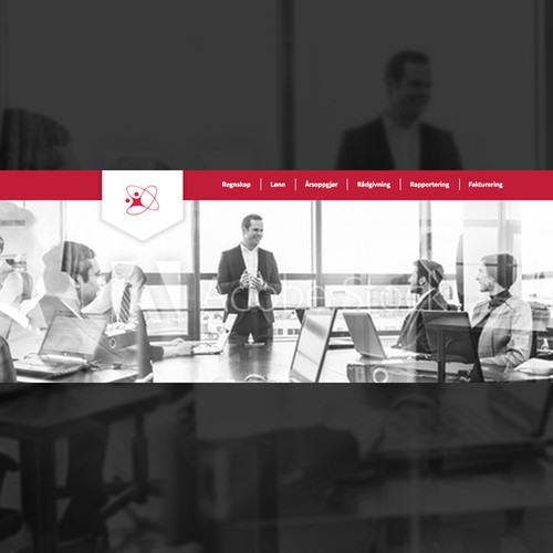 Facebook cover for accounting and HR company