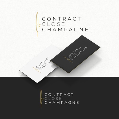 contract close champagne