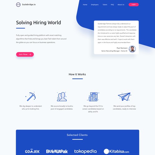 Landing page For IT Recruitment