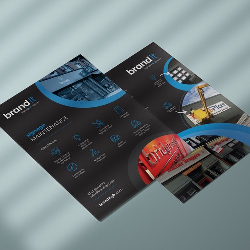 Flyer design for BrandIt
