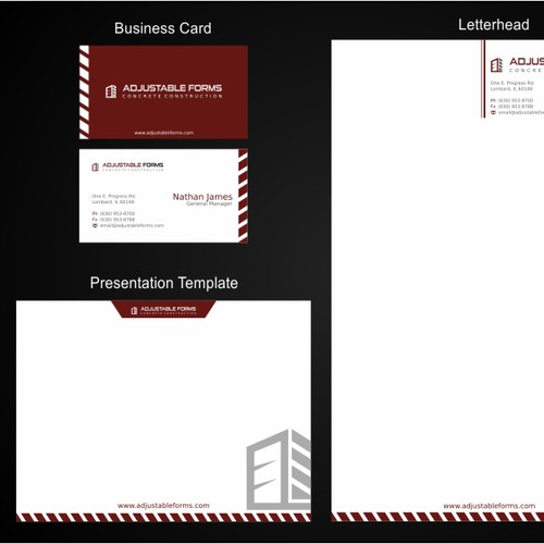 Adjustable Forms Inc. - Business Card, Stationary, PowerPoint Slide