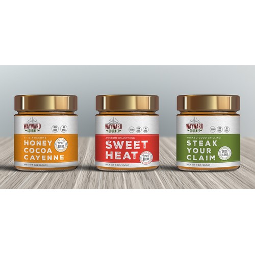 Labels for unique Spice Blend company