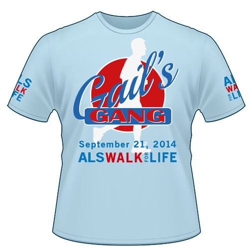 Design a tshirt for an ALS charity walk in honor of my mom!