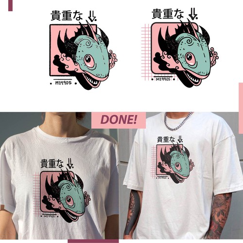 T shirt- Fishy Dragon