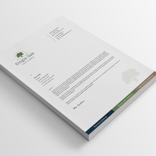 Modern & Professional Letterhead Design