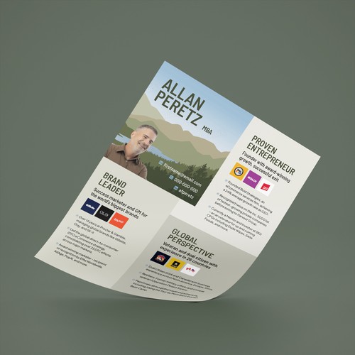 Flyer for marketing executive