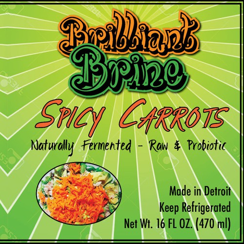 Product Label for Brilliant Brine