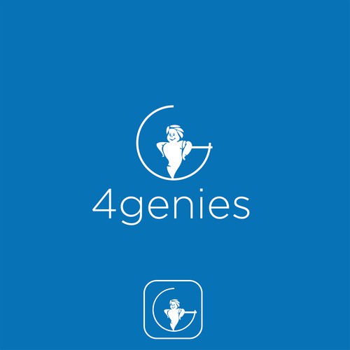 Logo and Mobile App Icon for 4genies
