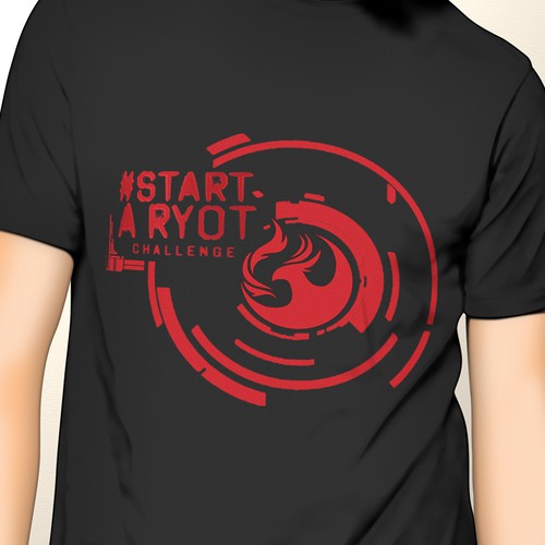 Edgy design for charity fundraising contest