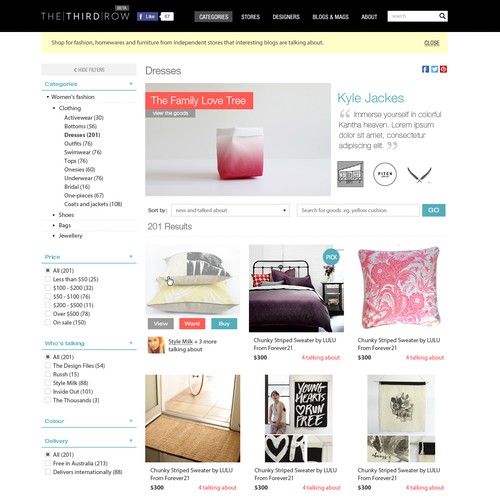 Retail start-up needs elegant, minimal website