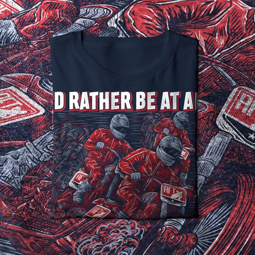 Graphic intense shirt illustration for flat track racing